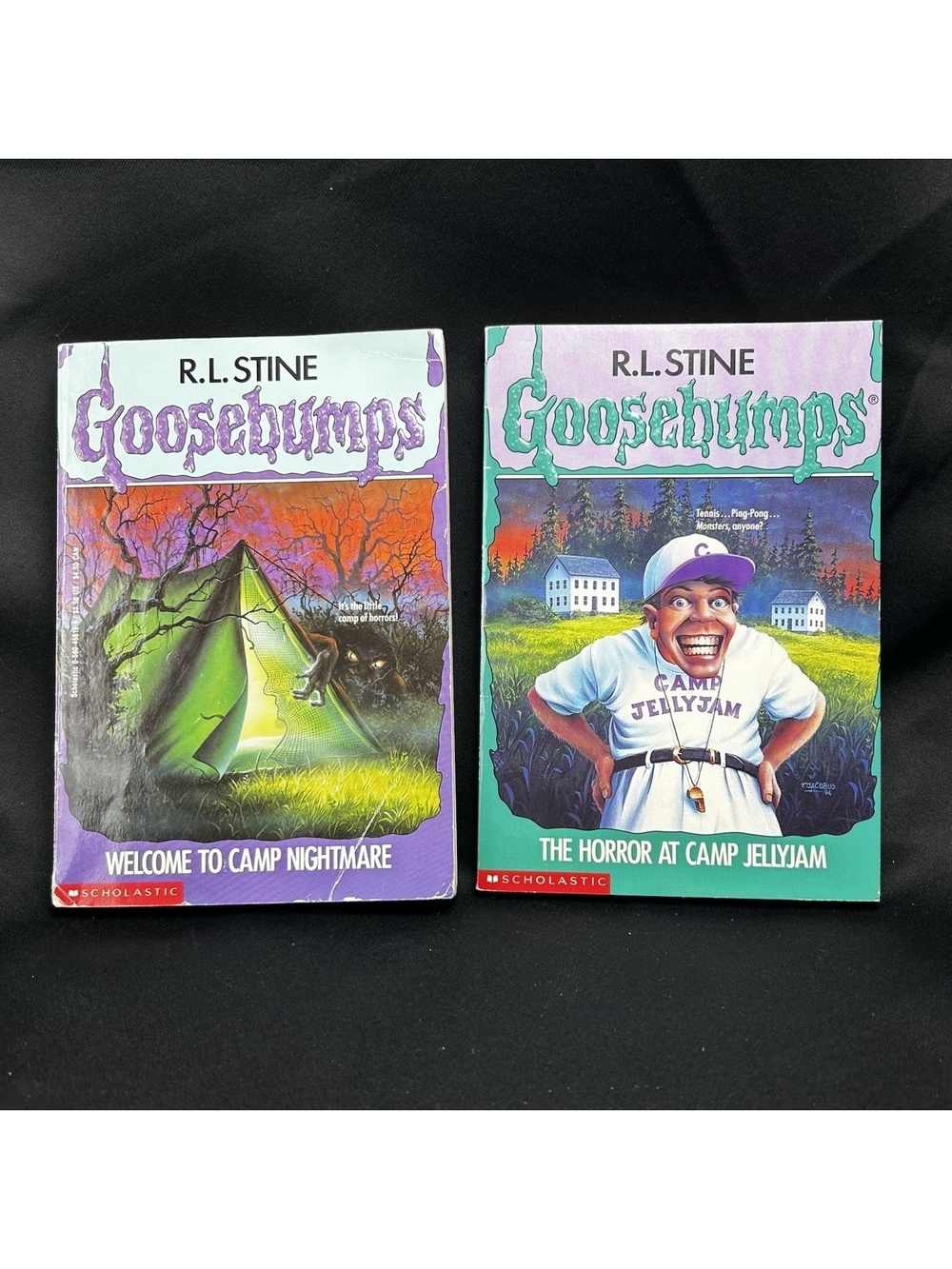 Goosebumps #9 Welcome to Camp Nightmare & #33 The Horror at Camp Jellyjam